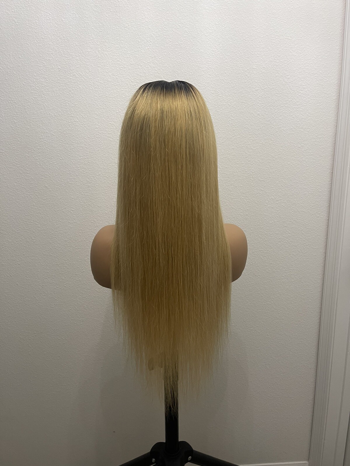 New! 20” 4×4 Lace Closure Wig, Human Hair Customized Ombre 4/27
