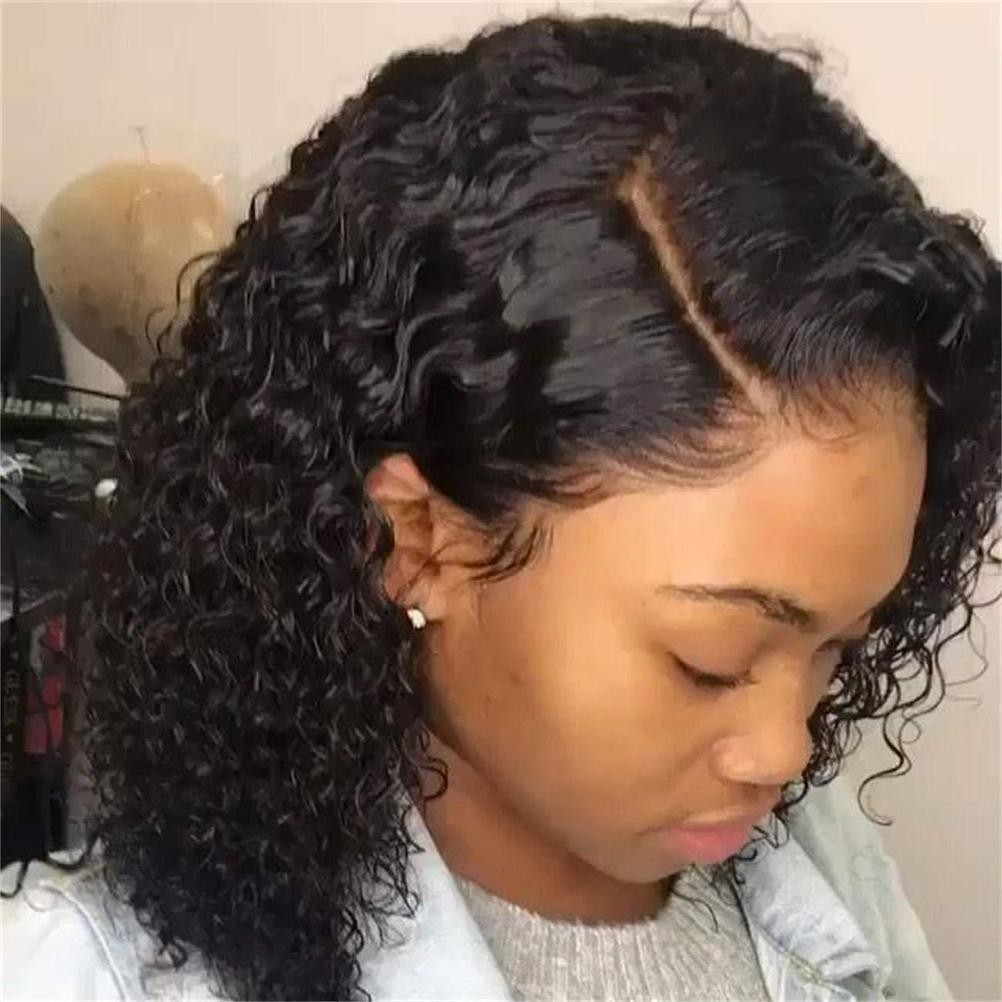 Wavy Wig Womens Lace Deep Wave Rose Net Wigs 14in Short Curly Wavy Hair Wigs