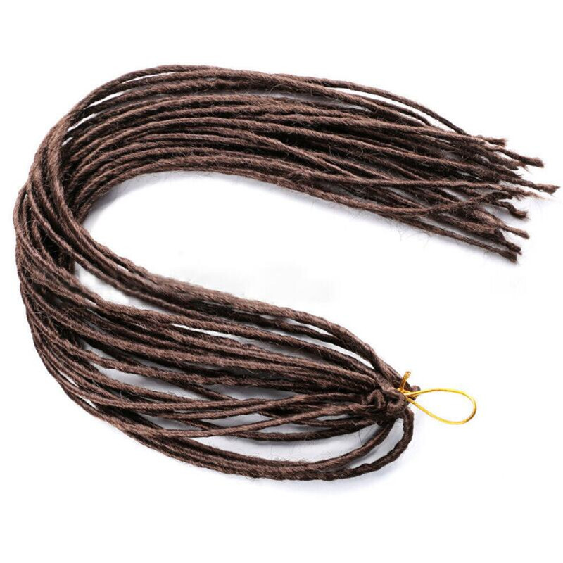 20″ Soft Thin Dreadlocks Crochet Braids Twist Faux Locs Crochet Hair Extensions