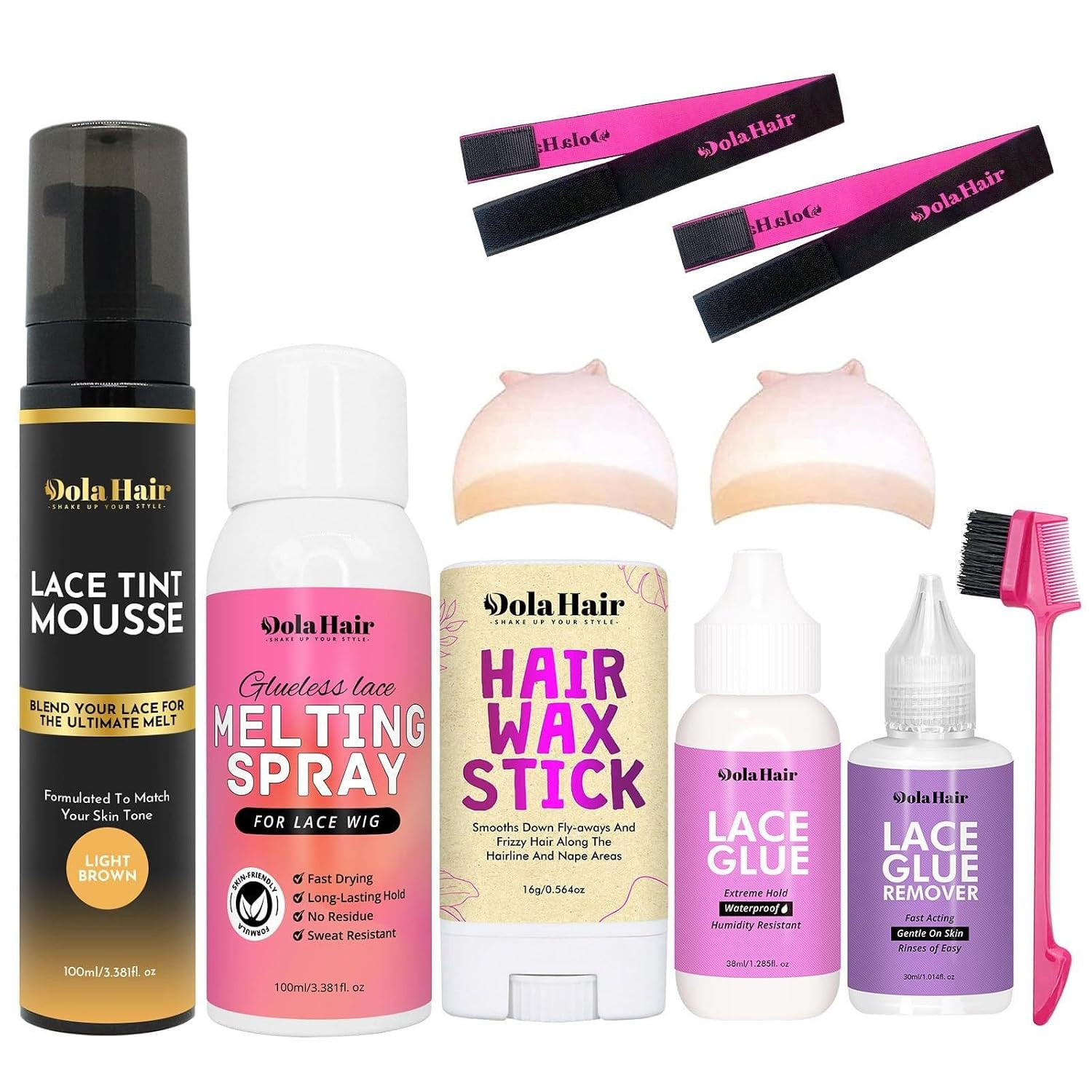 Lace Glue Kit – Complete Set with Lace Tint Mousse, Wig Installation