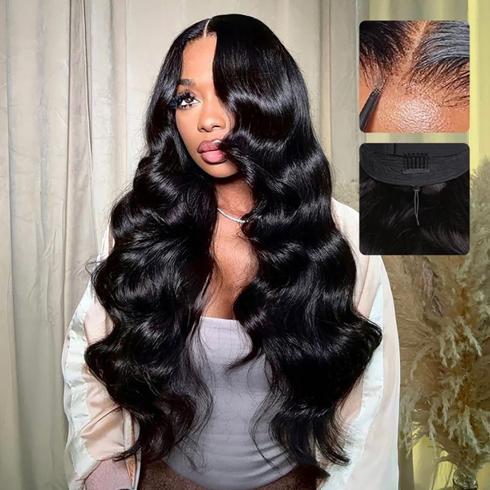 26 Inch Body Wave Lace Front Wig – 7×6 HD Glueless Human Hair, Pre Plucked, 200%