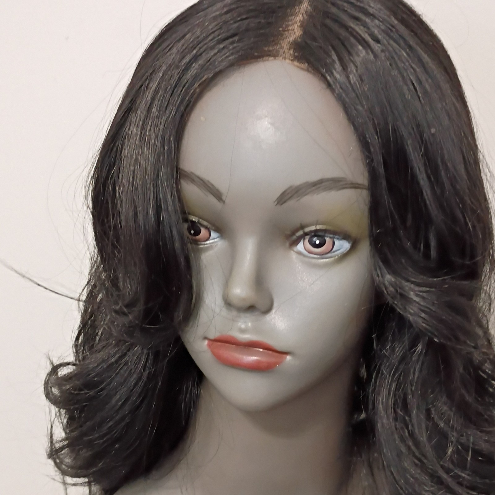 Zury Black Wavy Layered Lace Front Wig Free-Part Synthetic 21-30 in