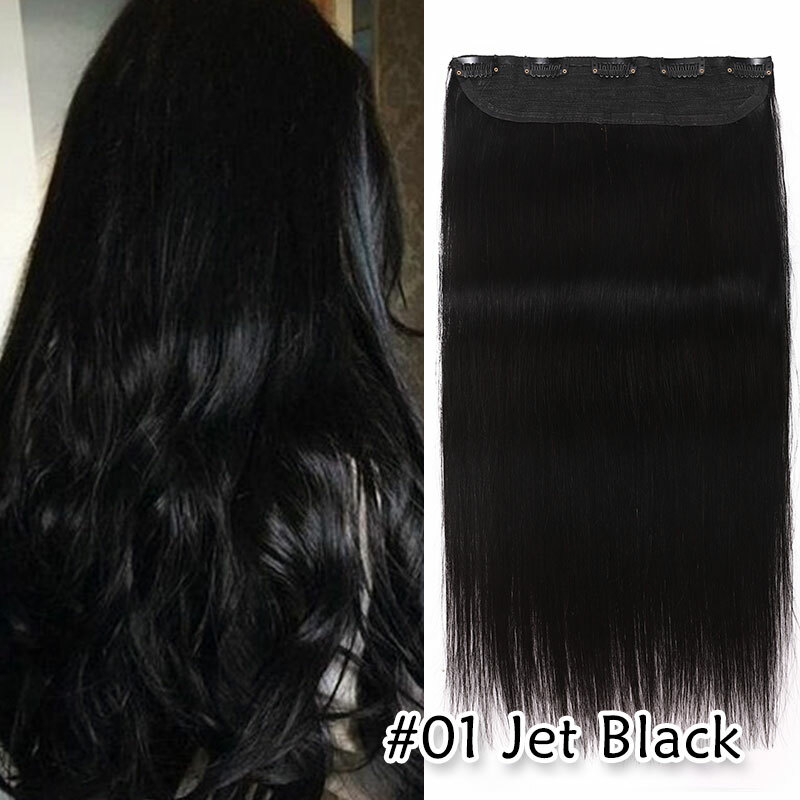 Thick Long Ombre One Piece 3/4 Full Head Clip In HUMAN REAL REMY Hair Extensions