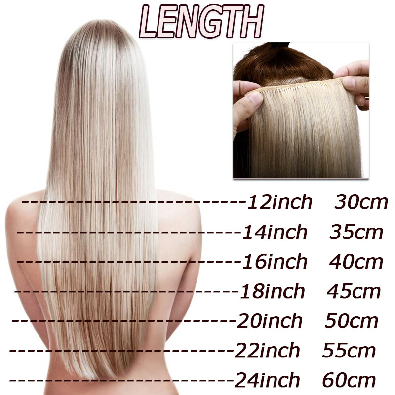 Clip In 100% Remy Real Human Hair Extensions Full Head Highlight Ombre US 8″-24″