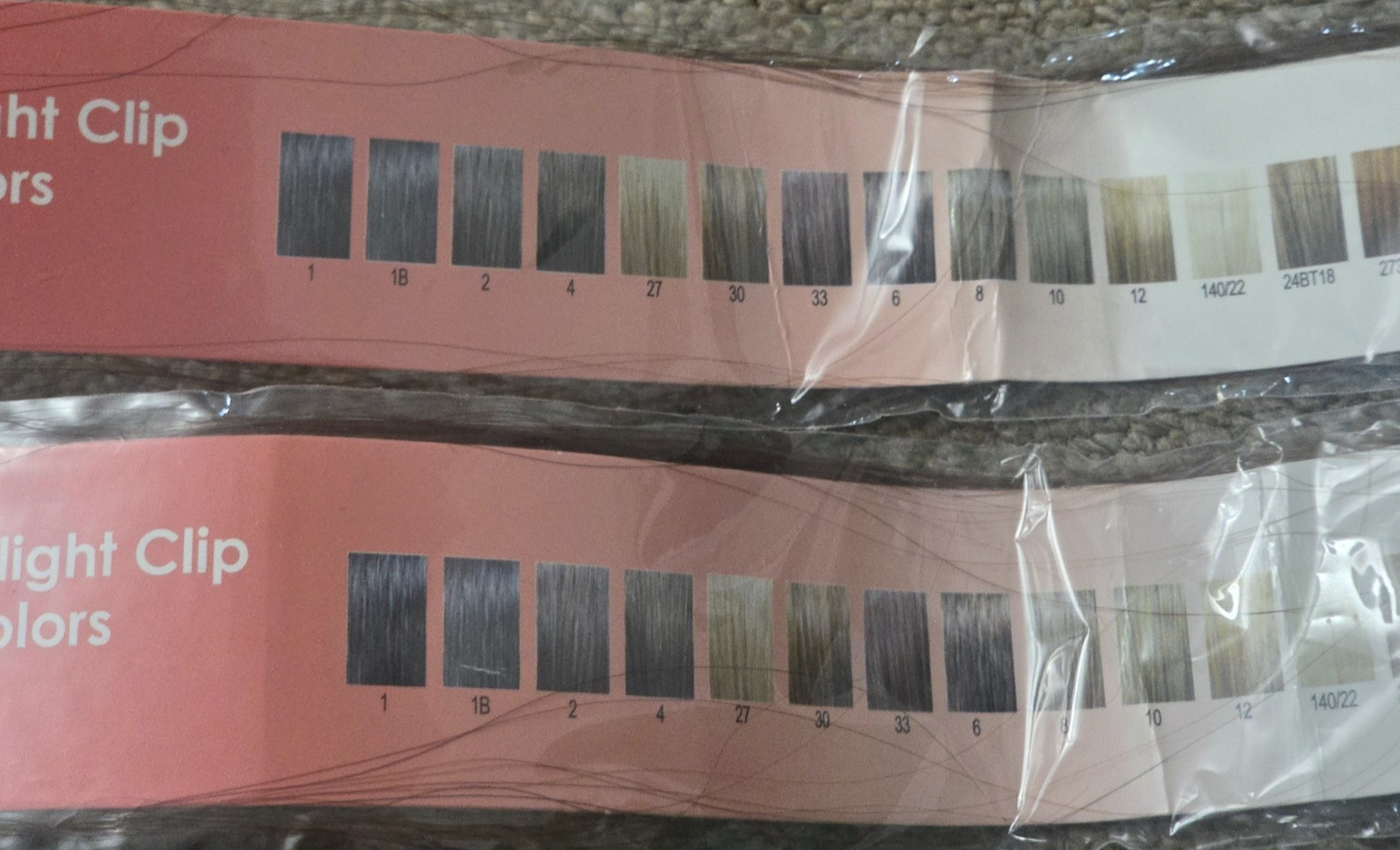 LORD & CLIFF # 6 Highlight Clip-In 100% Human Hair 18″ Med. Chestnut Brown 2 pcs