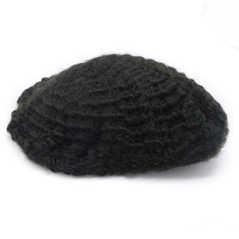 Afro African American Toupee for Men | Full Lace Base Afro Curl Hair Systems