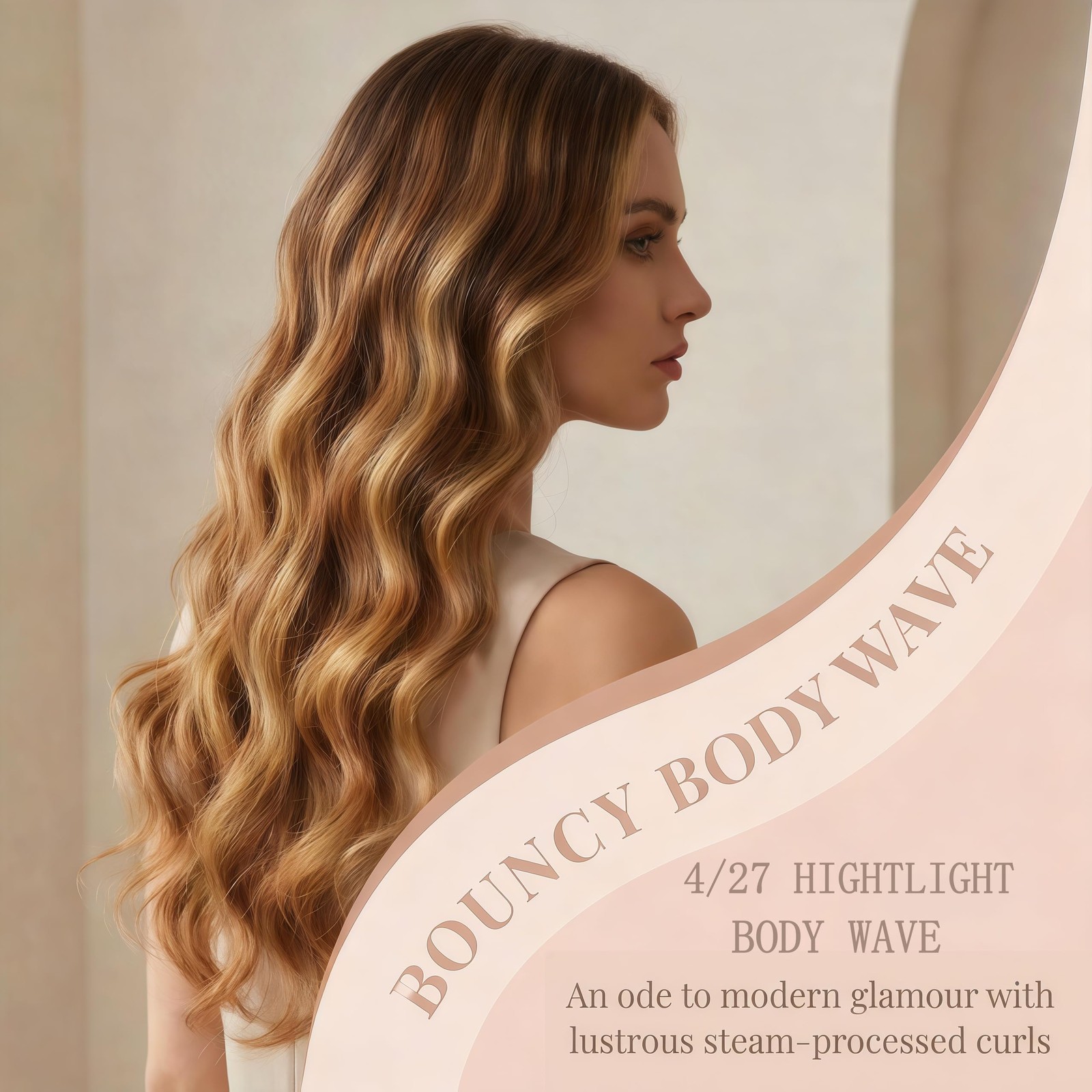 Seekomi Ombre Highlight Body Wave Bundles Human Hair 18 20 22 Inch 12A 100