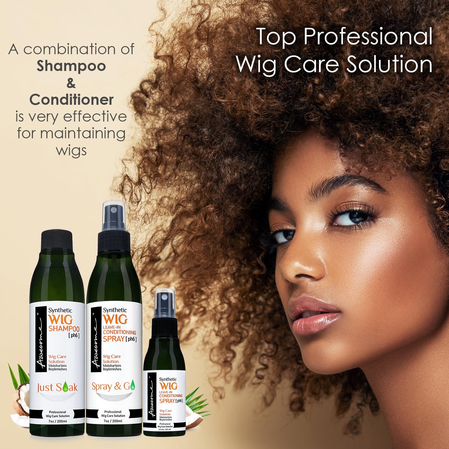 Awesome Synthetic Wig Leave in Conditioner Spray, pH6, 2.3 Fl Oz (Pack of 1)