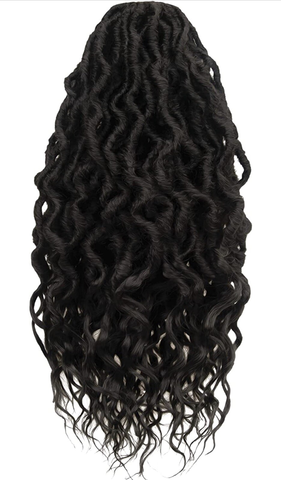 Hahoness Crochet hair 16 Inch 6 Packs Black