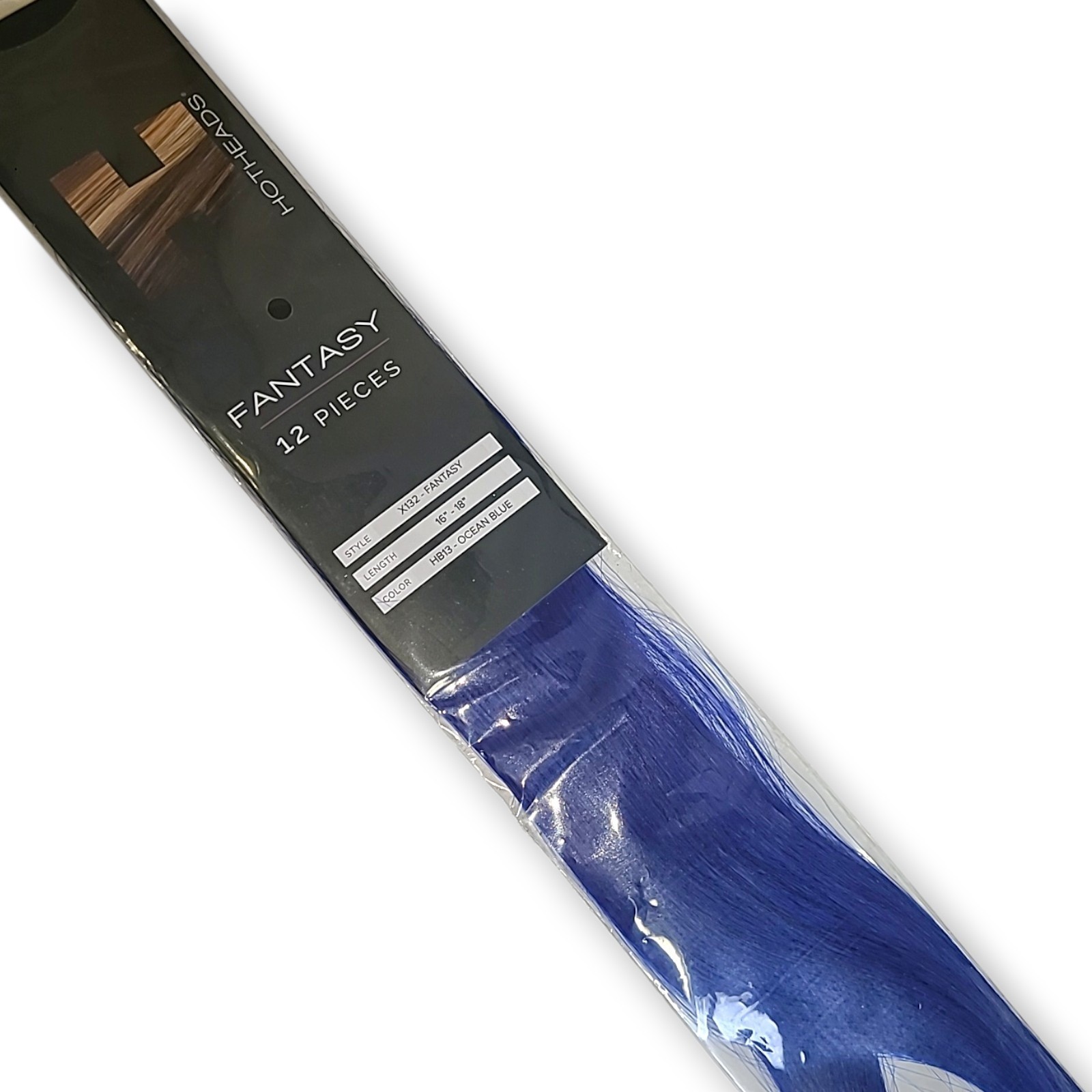 Hotheads X132 Fantasy Hair Extensions 12 Pcs Tape 16″-18″ Color HB13 Ocean Blue