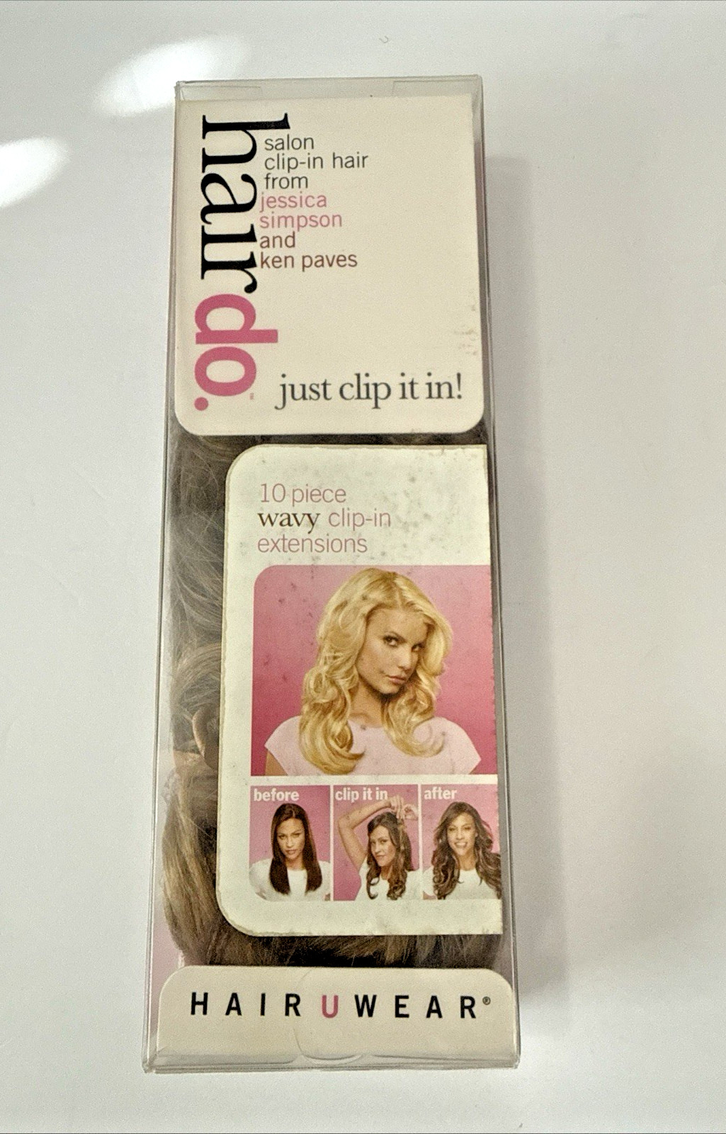 NEW Hairdo 15″ to 18″ 10 Piece Clip-in Wavy Extensions from Jessica Simpson