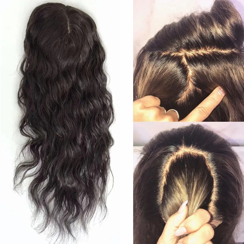 5″x5″ Silk Base Full Lace Human Hair Wig Loose Wave Hand Tied Silk Top Wig 26″