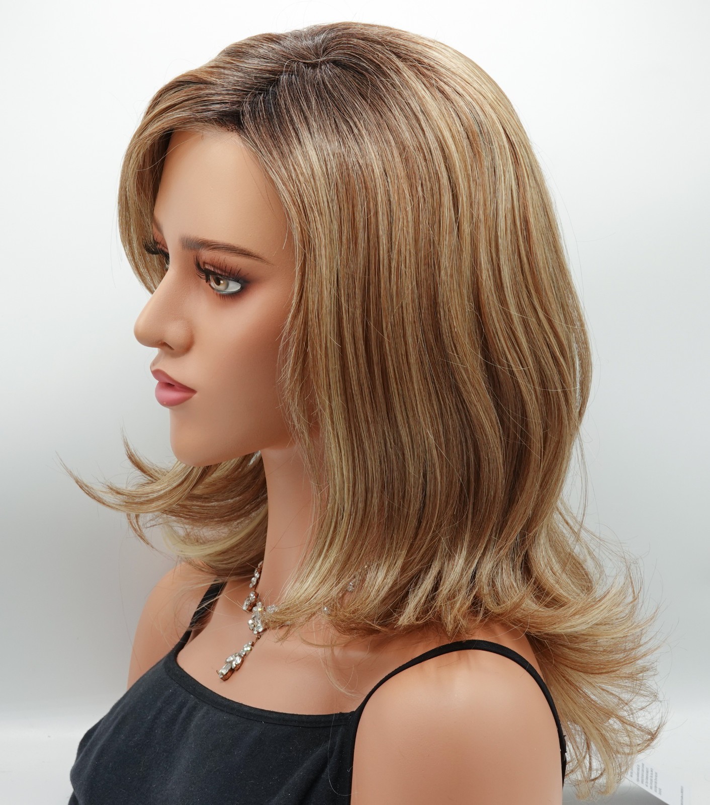 CURVE APPEAL Wig by RAQUEL WELCH, RL14/22SS Shaded Wheat CLEARANCE MonoPart+Lace