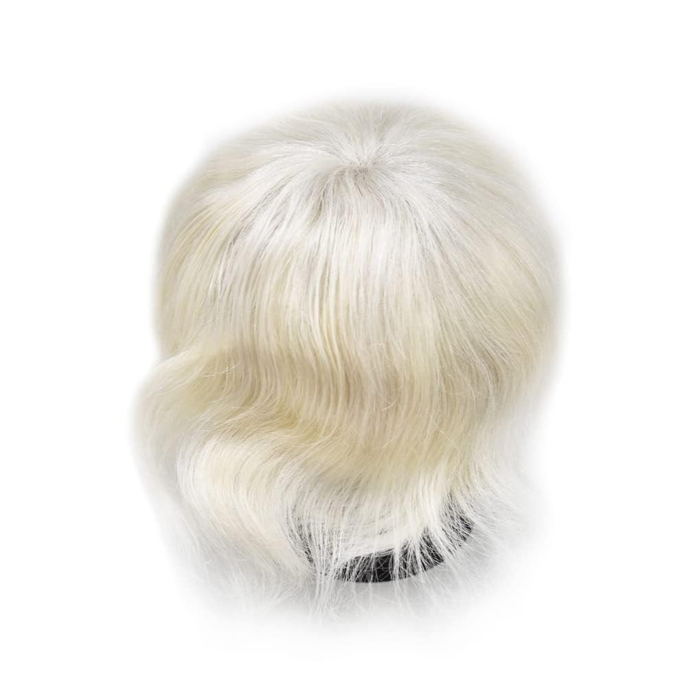 Mens Toupee Wig Thin Skin V-Loop Men Hairpiece Replacement System Units