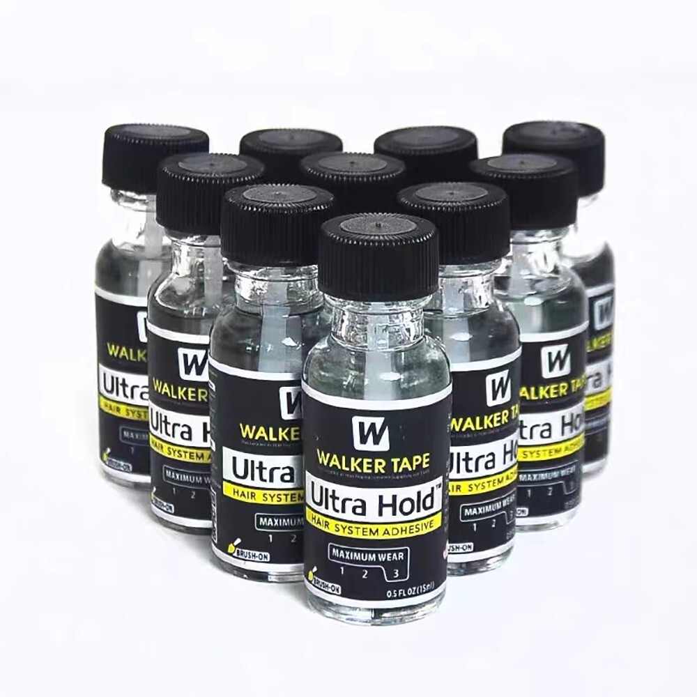 Walker Tape Ultra Hold Glue 0.5 Fl Oz Lace Wig Mens Toupee Hairpiece Adhesive