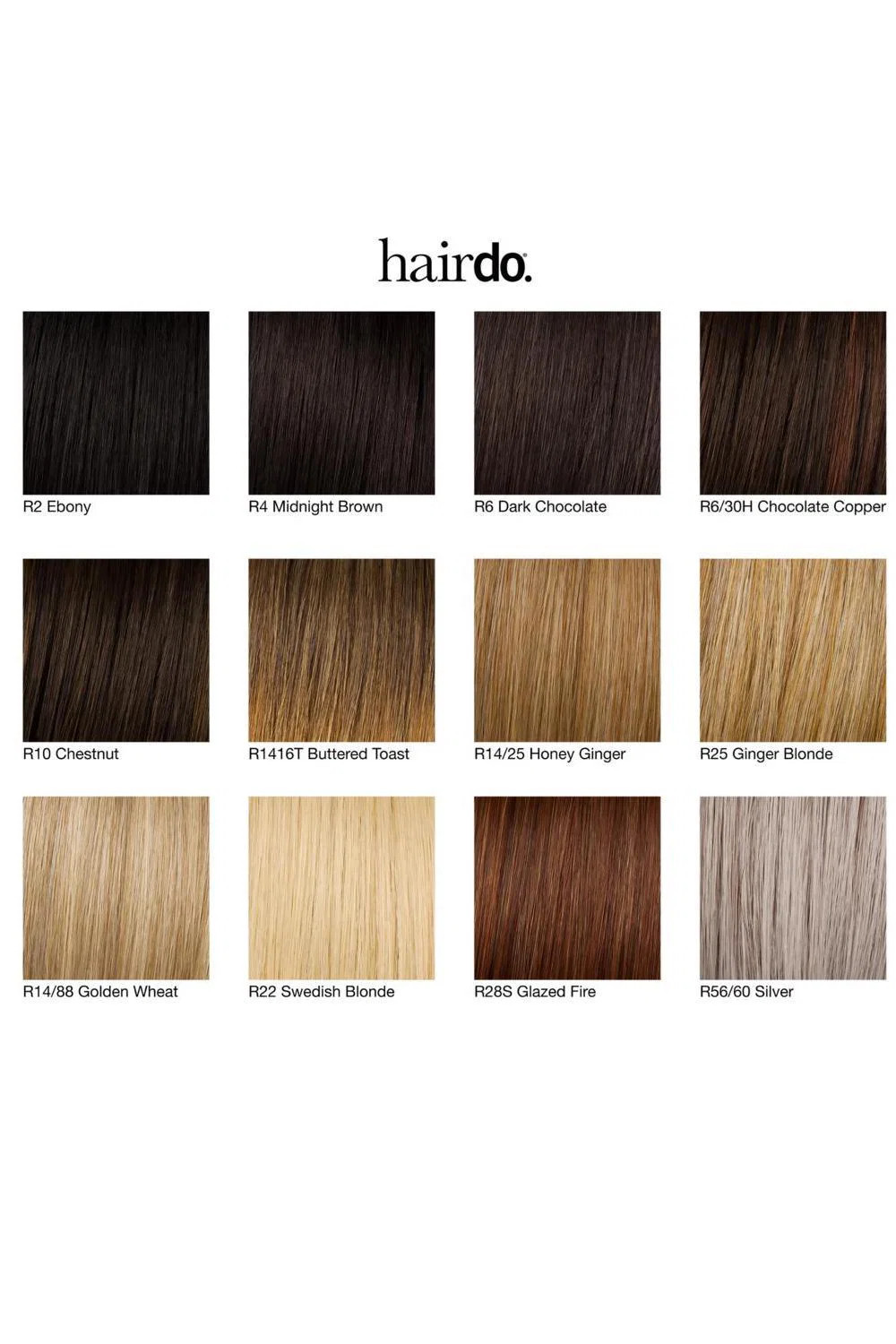 Hairdo 16in Grand Extension 3/4 Cap Clip-in Extension Dark Chocolate