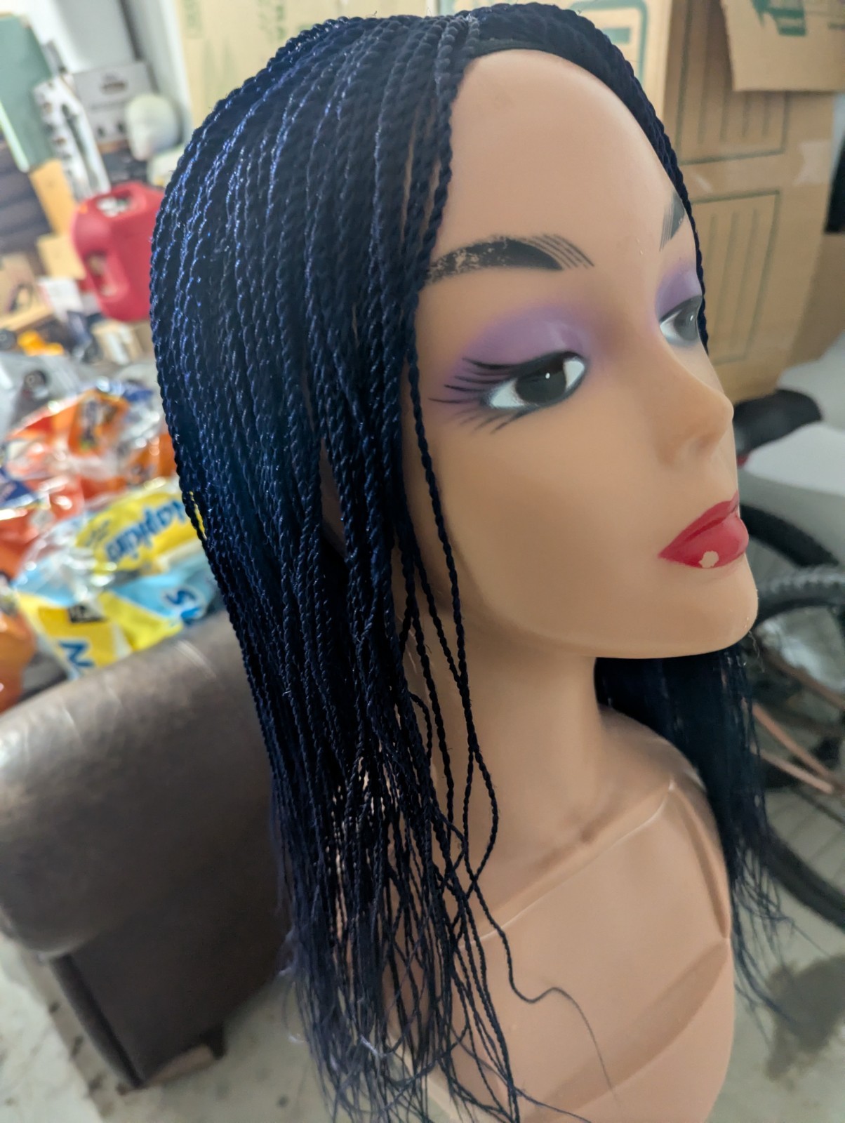 14″ Handmade Twisted Braid Color: (Blue)