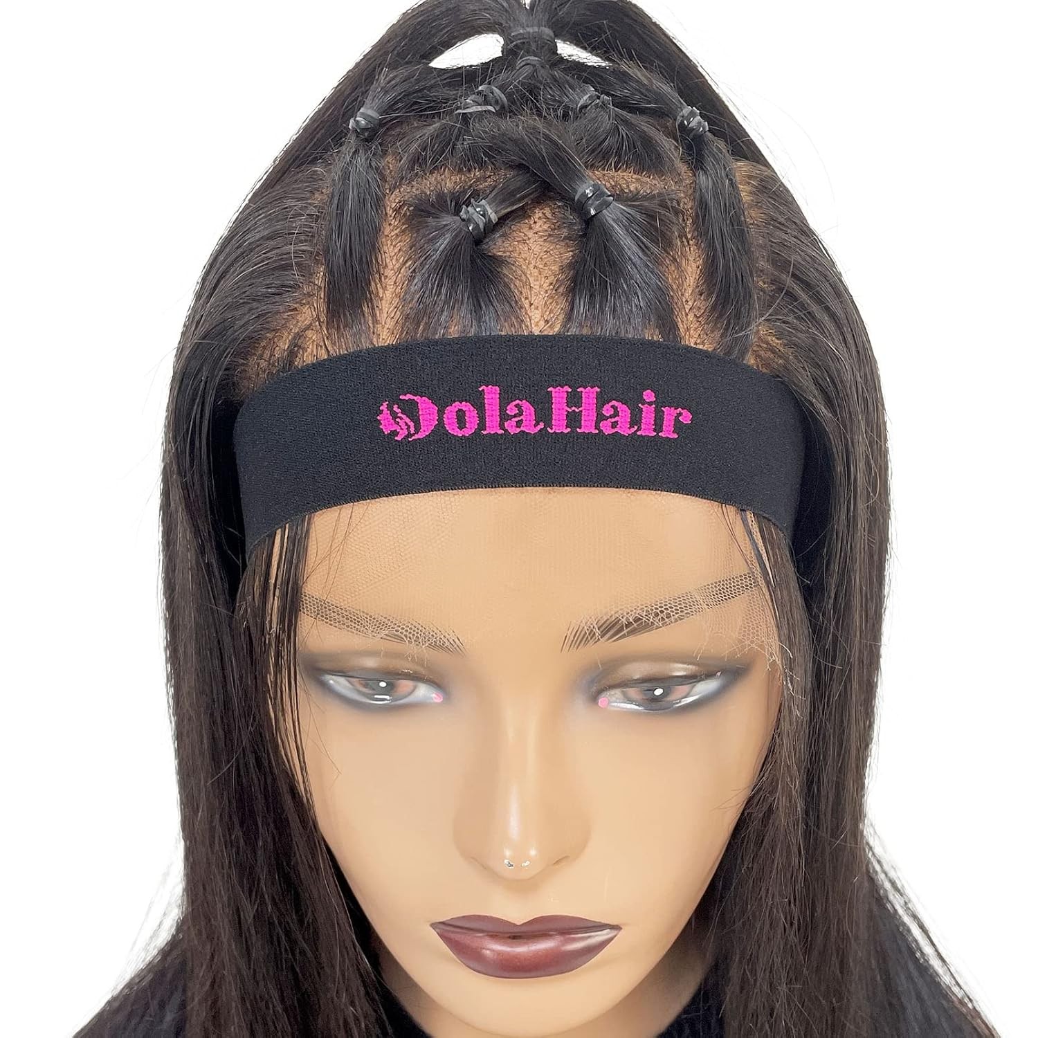 4 Dolahair Lace Melting Band Elastic Edge Wrap for Wigs, 4PCS Bands to Lay and H