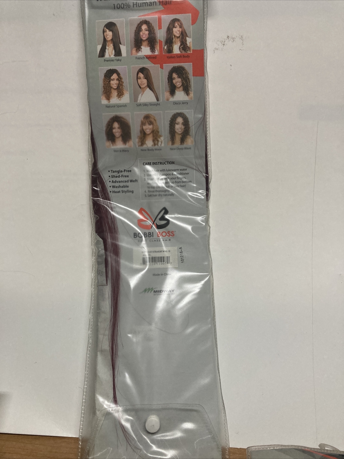Bobbi Boss 100% Human Hair for Weaving Soft Silky Straight 12″ Color: BUR