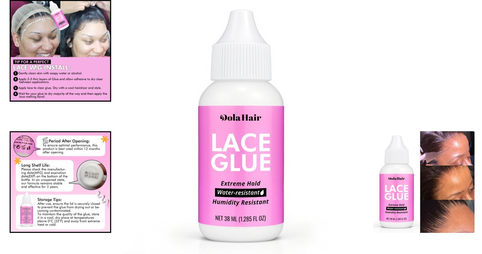 1.3oz Extreme Hold Lace Glue for Wigs – Invisible Bond & Waterproof Protection