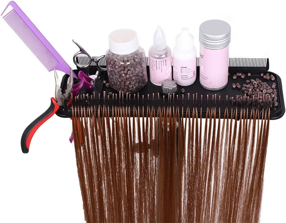 Hair Extension Holder Hanger Braiding Rack Extension Tool Double-Side