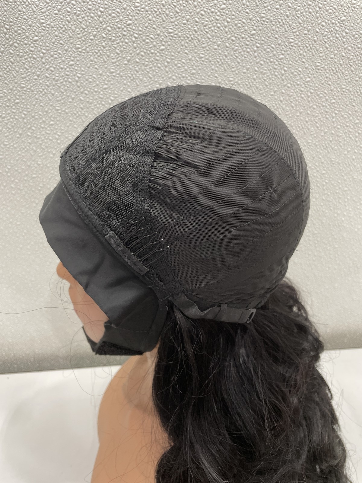 Urnoble Body Wave Natural Black Human Hair Glueless Headband Wig 28in