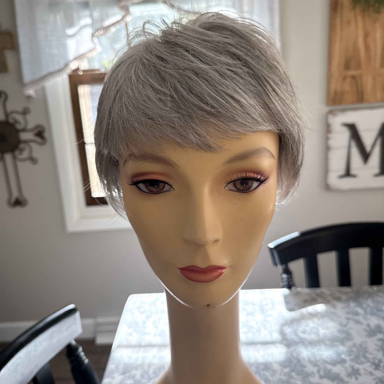 Envy Adorable Wig Short Pixie Salt & Pepper Gray Lace Front