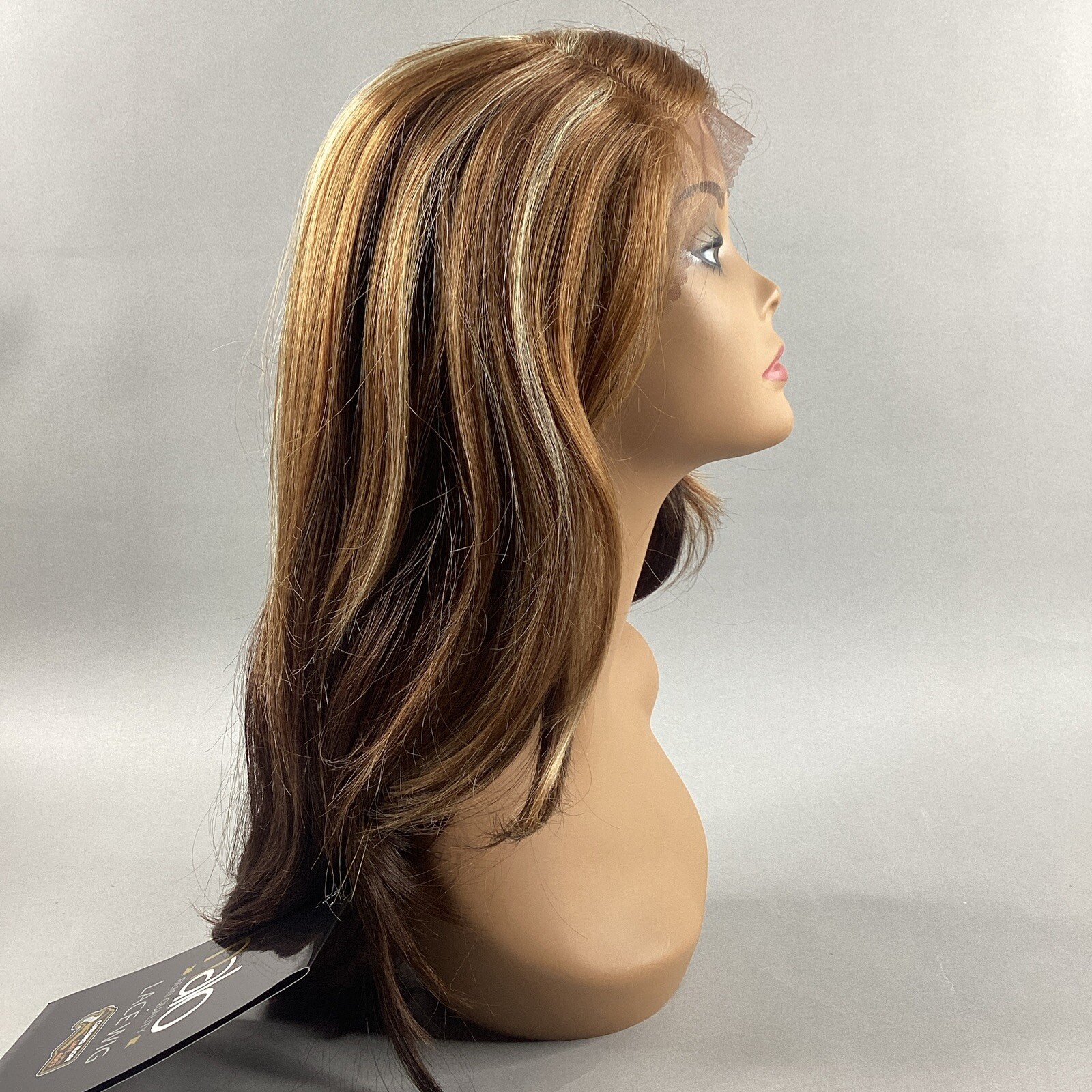 LW-Juliet Straight #D4326 Brown Blonde Remi Quality Lace Wig Curl Safe