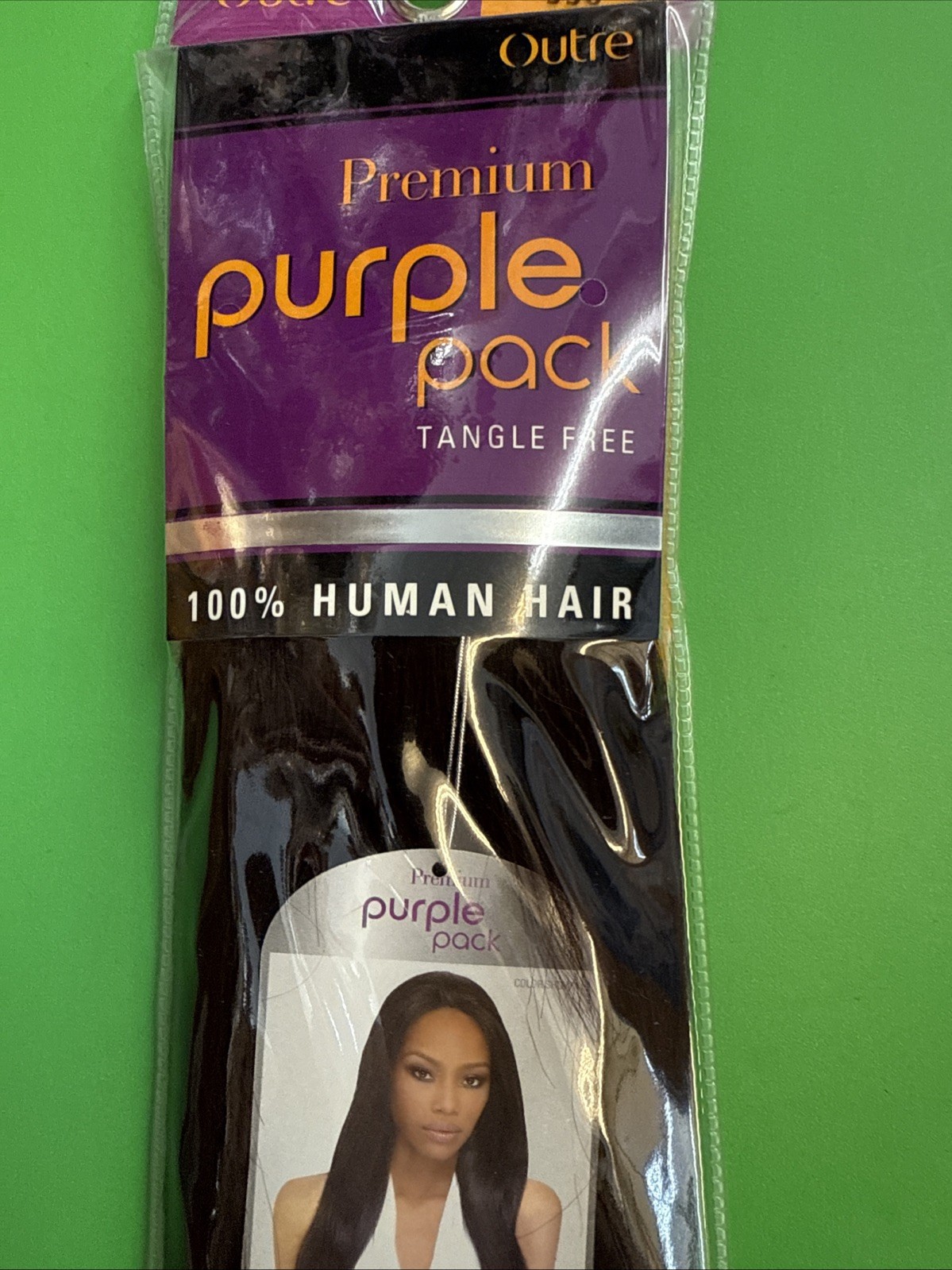 OUTRE PURPLE PACK 100% HUMAN HAIR YAKI WEAVE 12″ Color #950 Wine