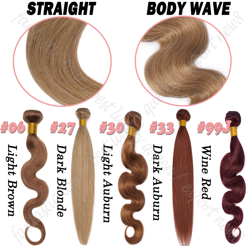 100% Real Remy Human Hair Extensions 100g/300g/400g THICK 3/4Bundles Weaves Weft
