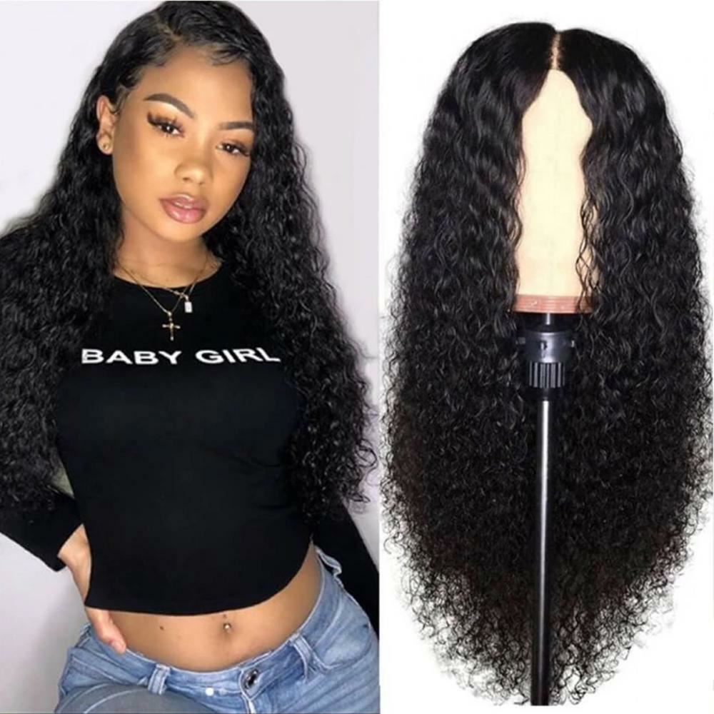 AA Hair Front Wig Womens Brazilian Human Long Curly Lace Wavy Hair Wigs US 2022