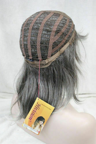Kinky Curly Salt and Pepper Hair Synthetic Capless Wigs 12 Inches