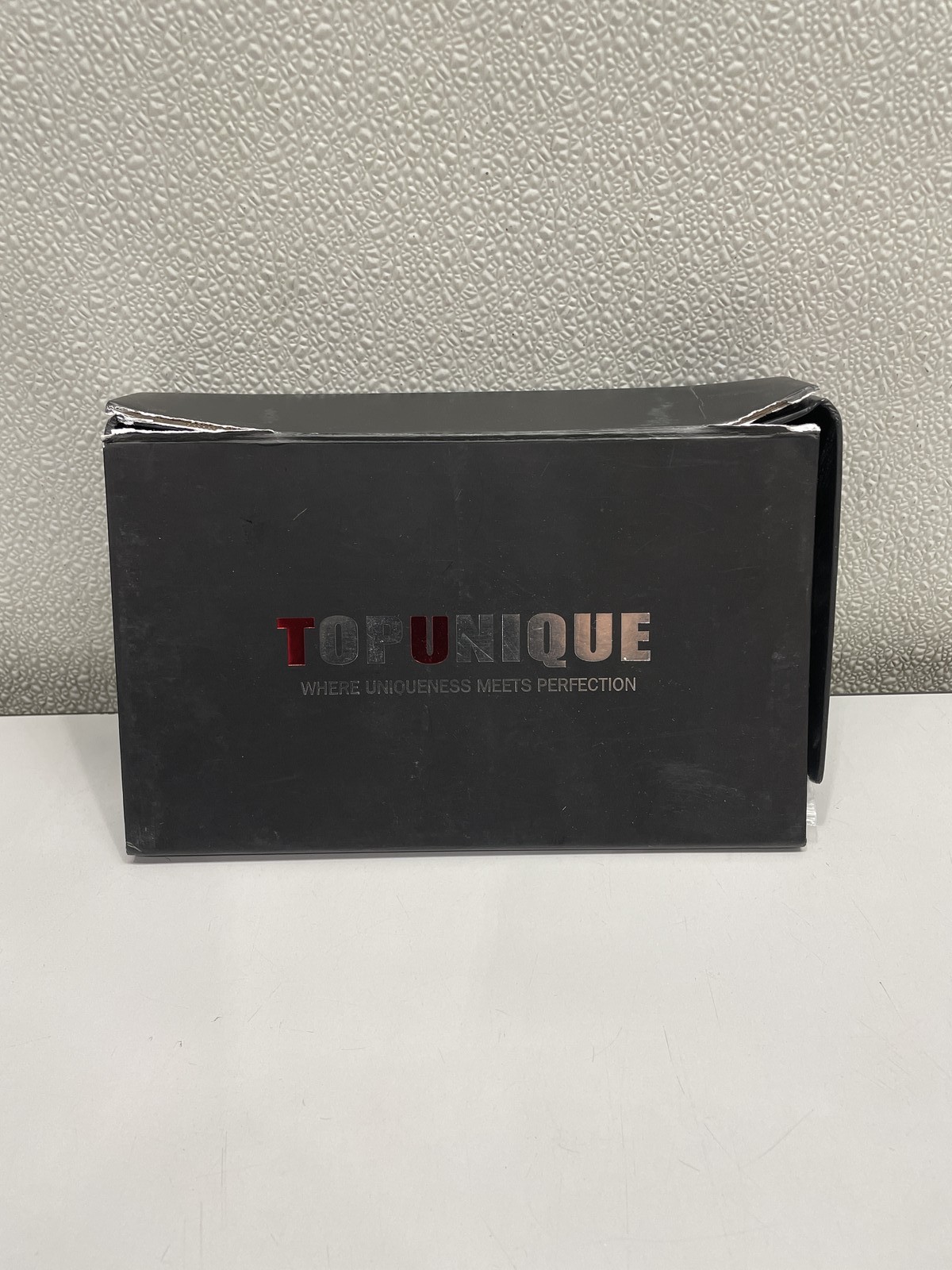 TopUnique Human Hair Touppe For Men, 8×10 Black With Gray Hair