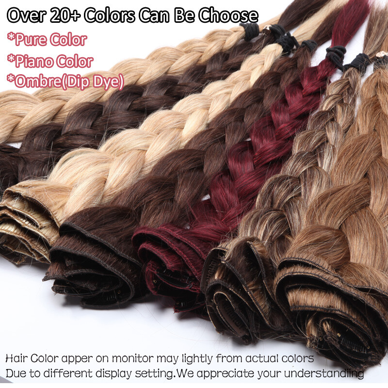 Luxury 170G+ Double Weft Clip In Remy Human Hair Extensions THICK FULL HEAD Long