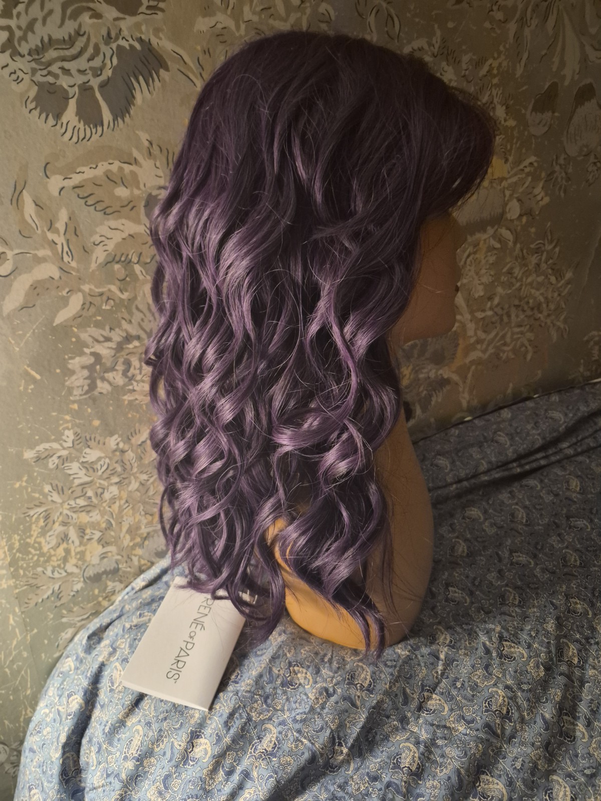 René of Paris Lush Wavez Wavy Synthetic Heat-Resistant Wig Classic Cap Purple
