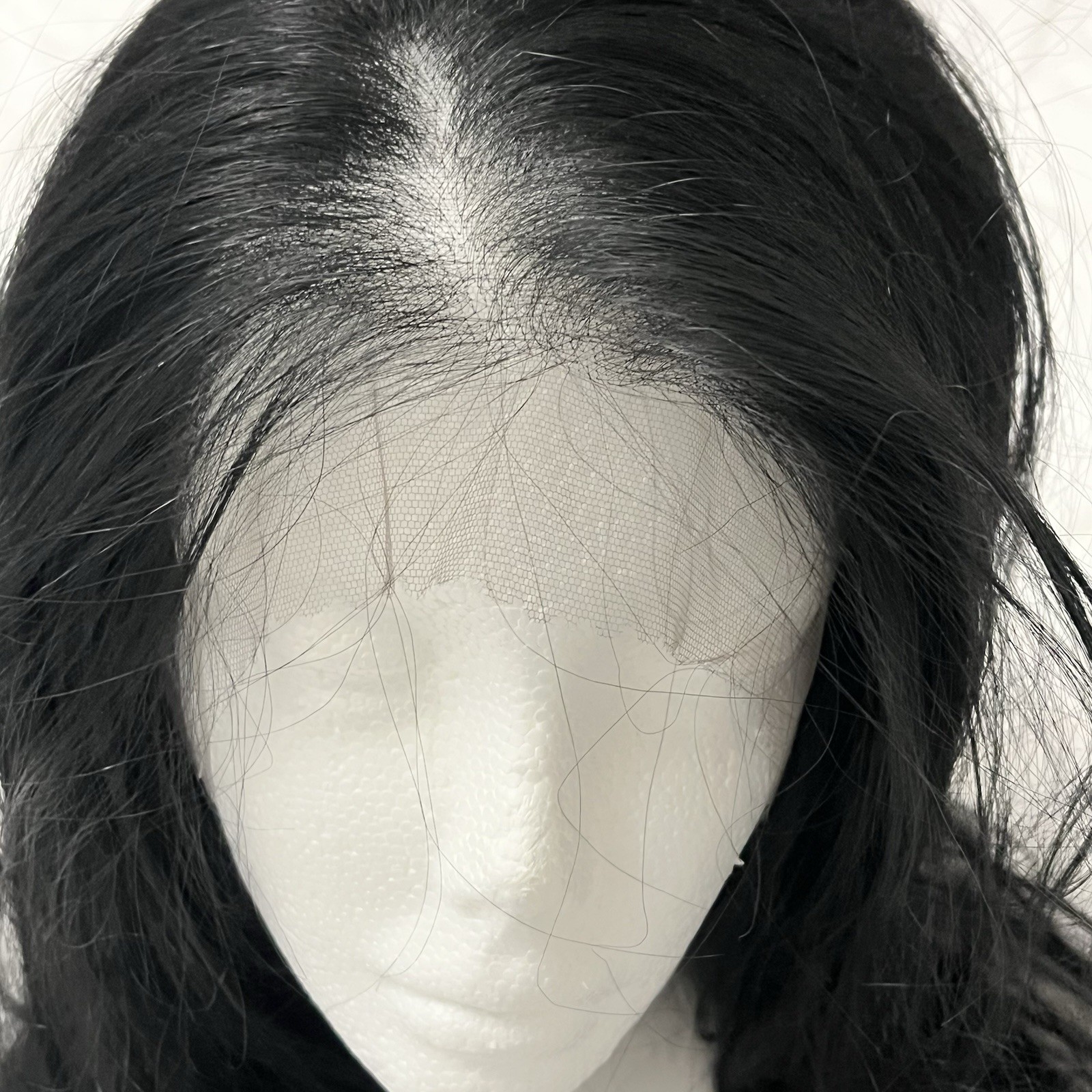 24” Long Black Lace Front Wig Japanese Synthetic Fiber Uncut Lace New A+ Aerus