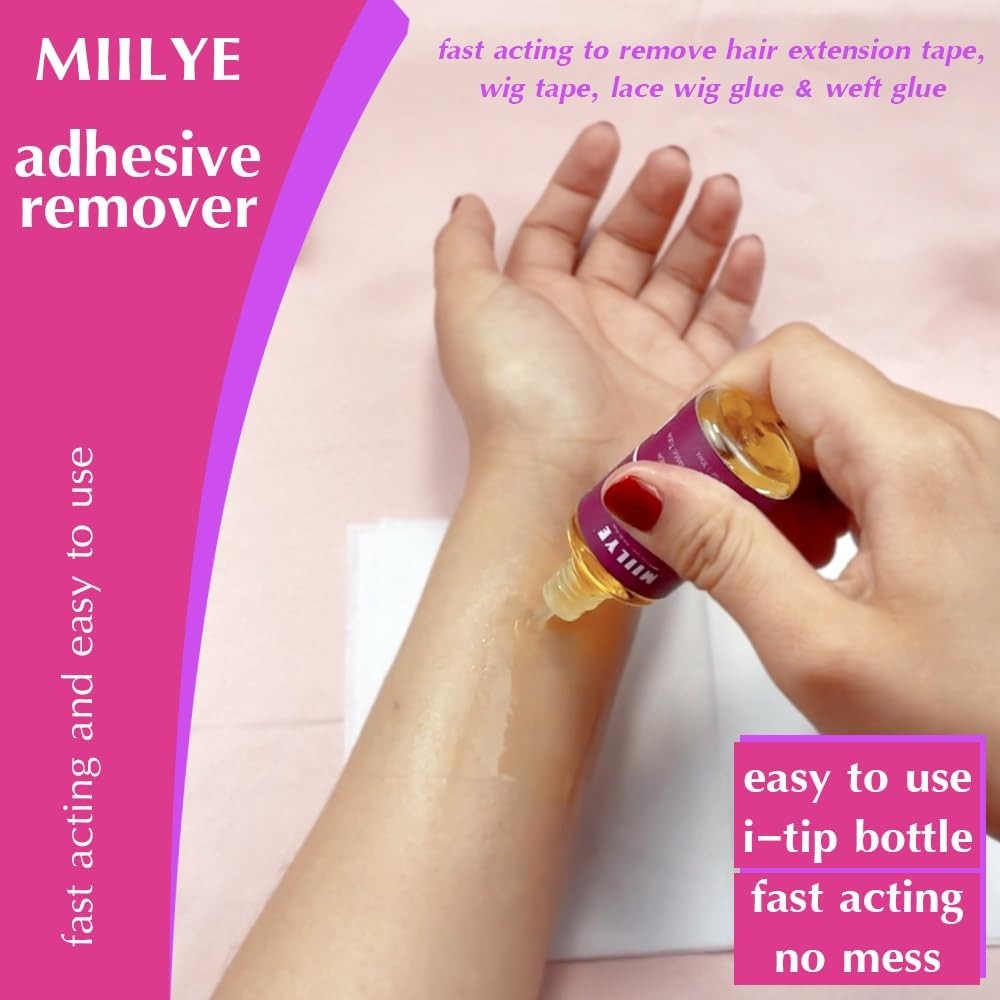 Wig Glue Remover X 2 Bottles, Tape in Hair Extensions Remover |Solvent for Adhes