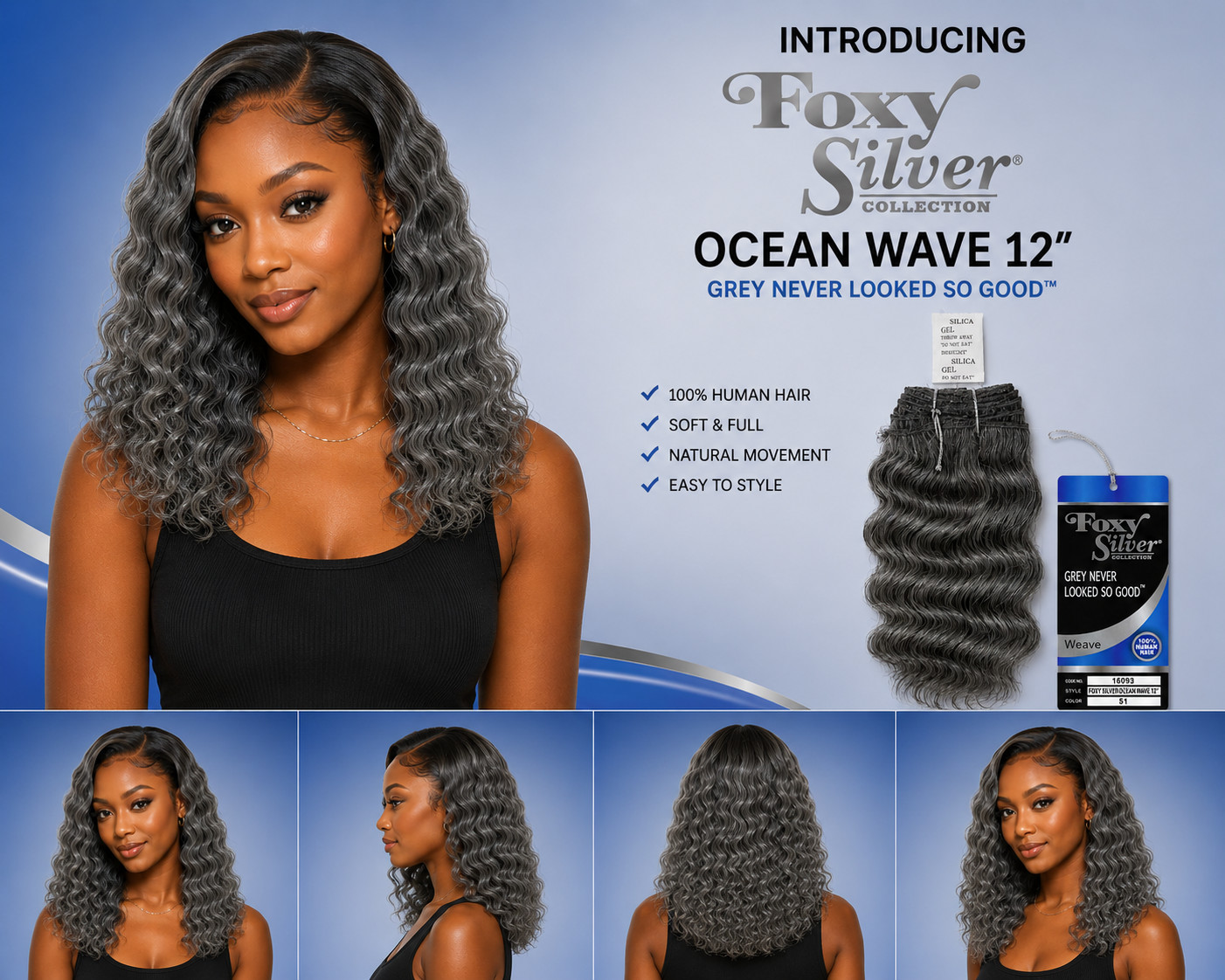 100% Human Hair Weaves, 8″-12″, Deep Wave, Jerry Curl, Spanish Curl, Ocean Wave