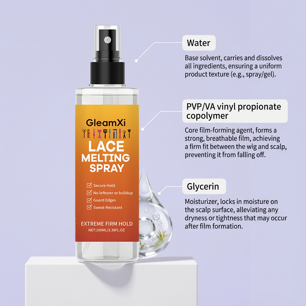Lace Melting Spray, Melting Spray for Lace Wigs, Lace Bond Adhesive Spray 100ml