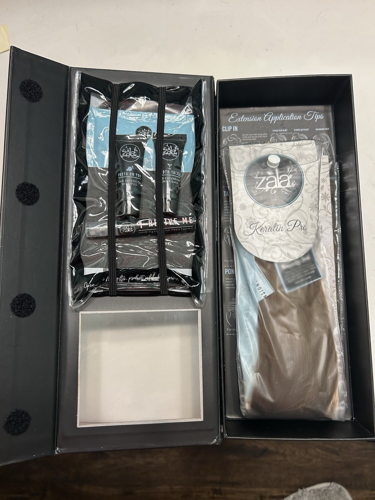ZALA 16 In Hair Extensions CHESTNUT BROWN #6-NEW IN BOX