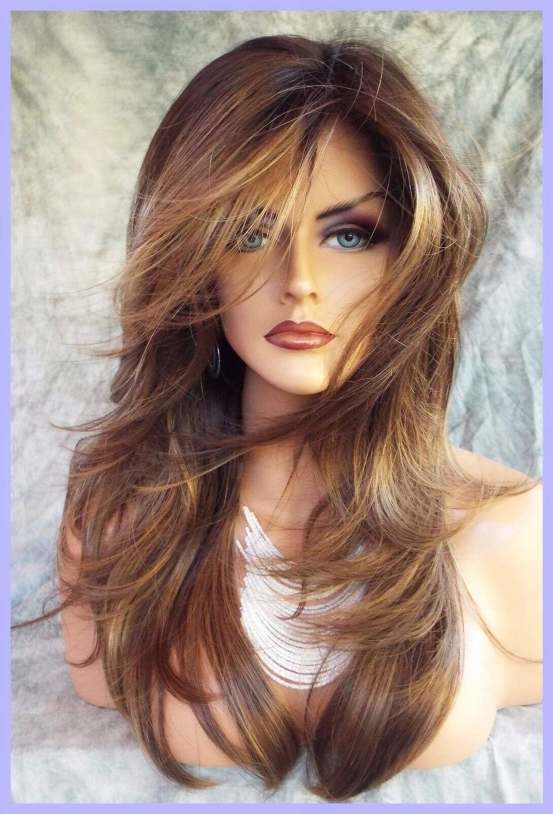 Angelica PM by Noriko Wigs (partial mono) MARBLE BROWN LR New Cute AUTHENTIC