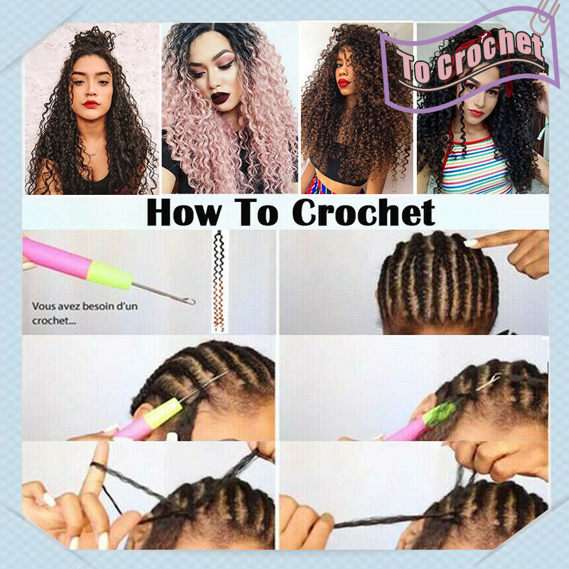 REALAs Natural Water Wave Crochet Braids Deep Curly Human Hair Extensions Soft