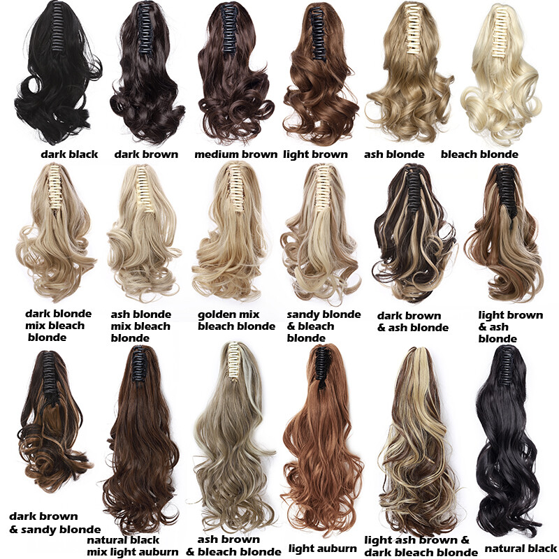 Jaw Claw Ponytail Thick Clip In Hair Extension Pony Tail Hairpiece Real As Human