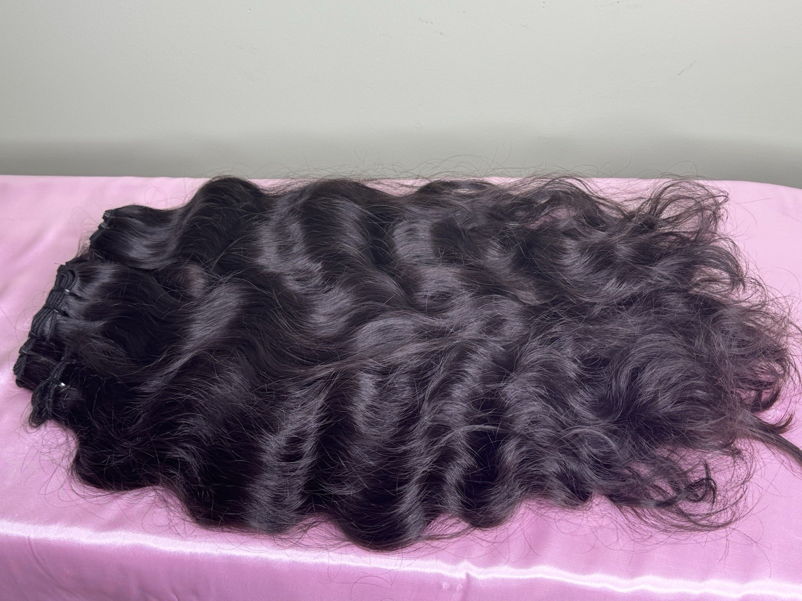Raw Indian Human Hair Bundles Virgin Unprocessed Weave Extension
