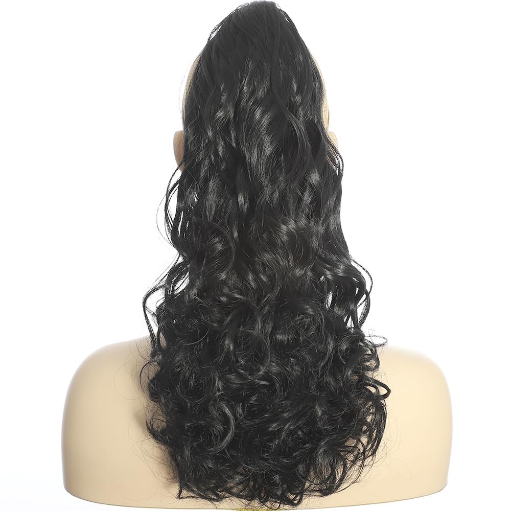 14 Inch Ponytail Extension Black Freedom Curl 120g Drawstring – Clip In Curly