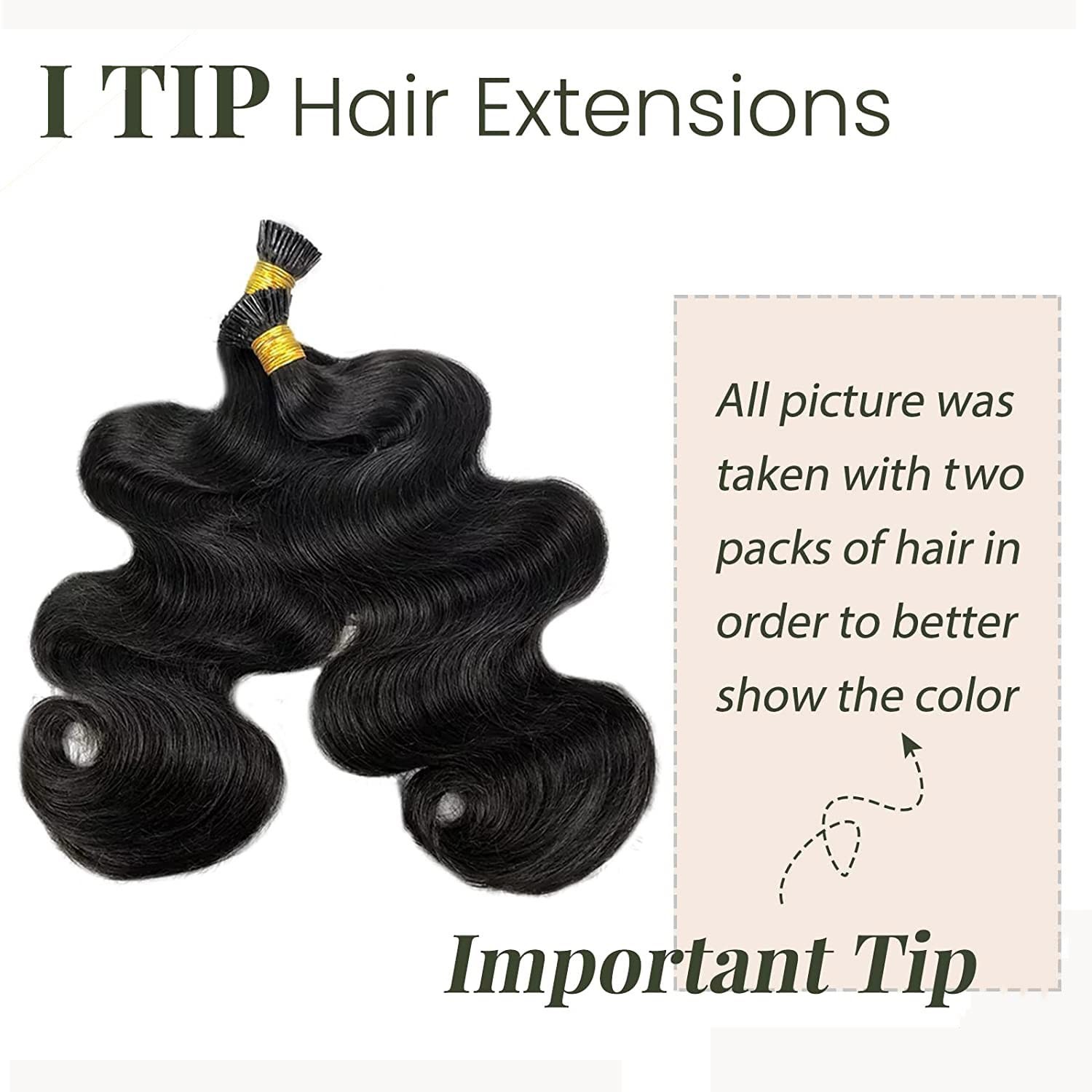 Smartinnov I Tips Body Wave Microlink Human Hair Extensions 26 Inch Brazilian
