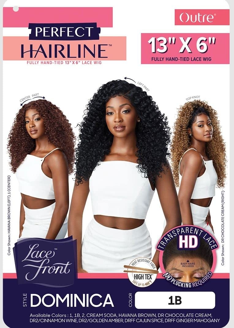 Off Black 1B Lace Front Wig 13×6 Frontal Hand Tied Heat Friendly Adjustable Band