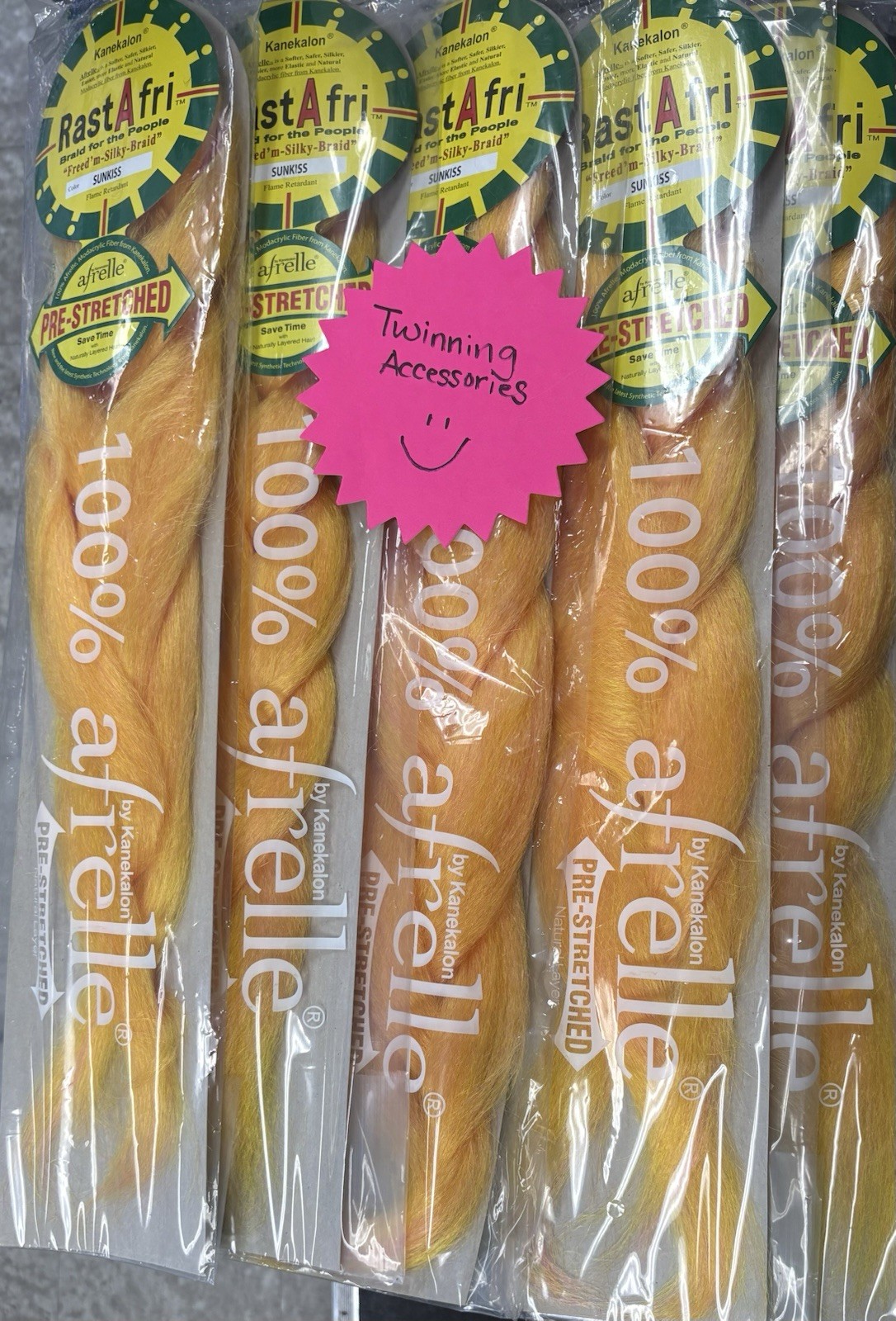 5 Packs RastAfri “Freed’m-Silky-Braid” 100% Afrelle Pre-Stretched by Kanekalon