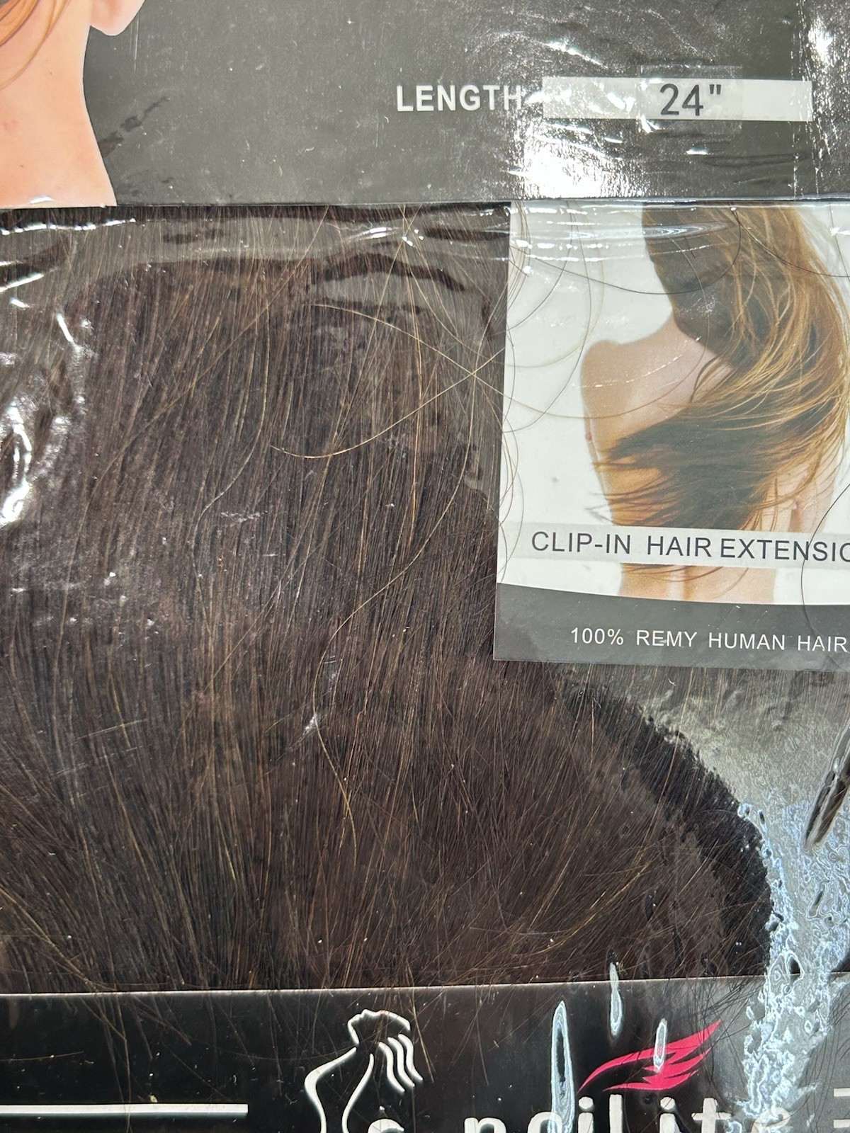 S-Noilite Clip-in Hair Extensions 24” Remy Human Hair #2 TH2402