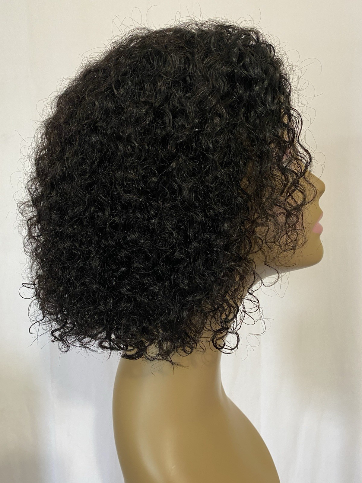 Curly Bob Wig Human Hair 4×4 HD Lace Closure Deep Wave Glueless Wear & Go 3D Cap